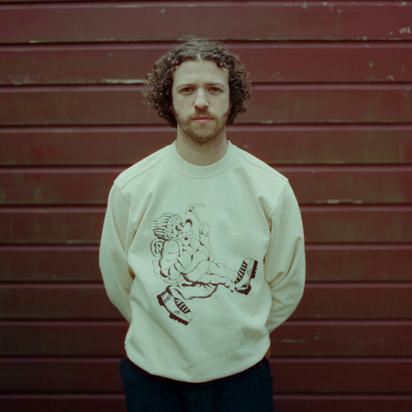 Wayne Logo Sweatshirt - Egg Nog - Image 3